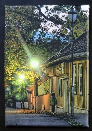 Motiv fra Maridalsveien i Oslo - 76 x 53 mm kjøleskapsmagnet